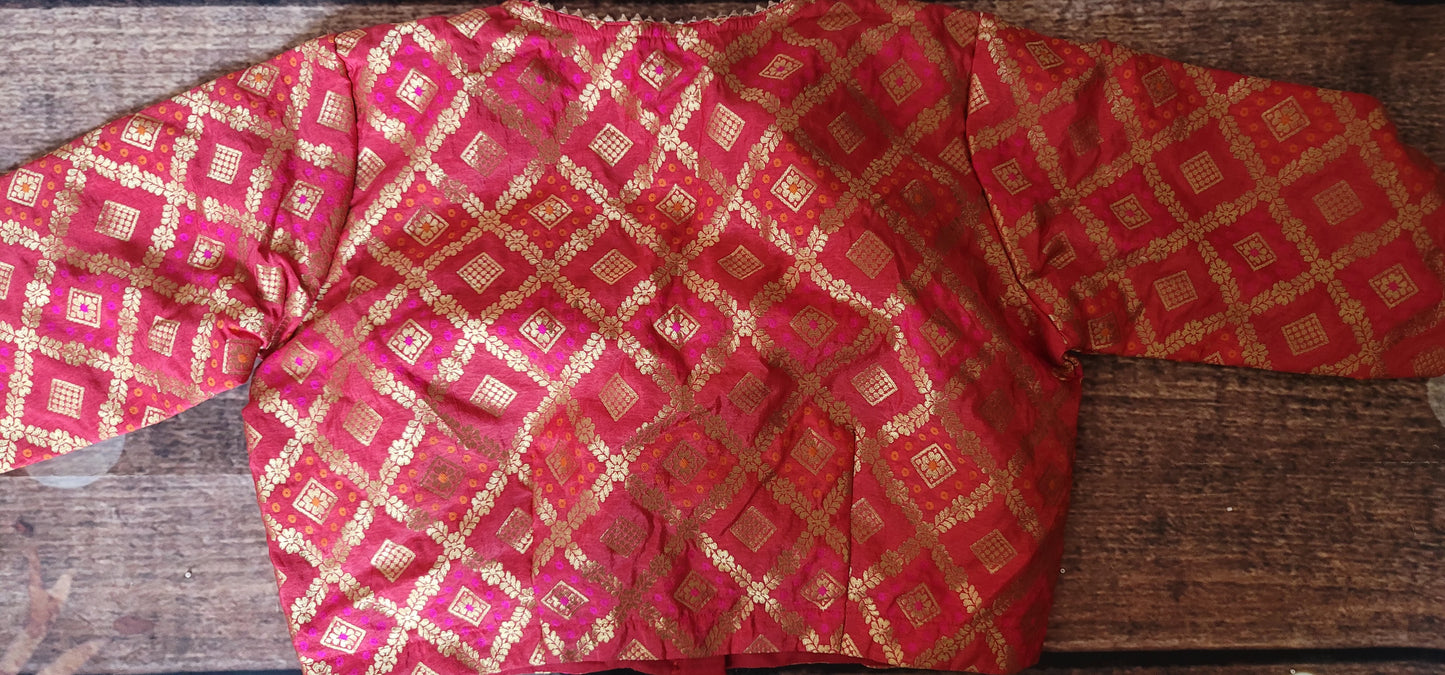 Brocade ready made blouse