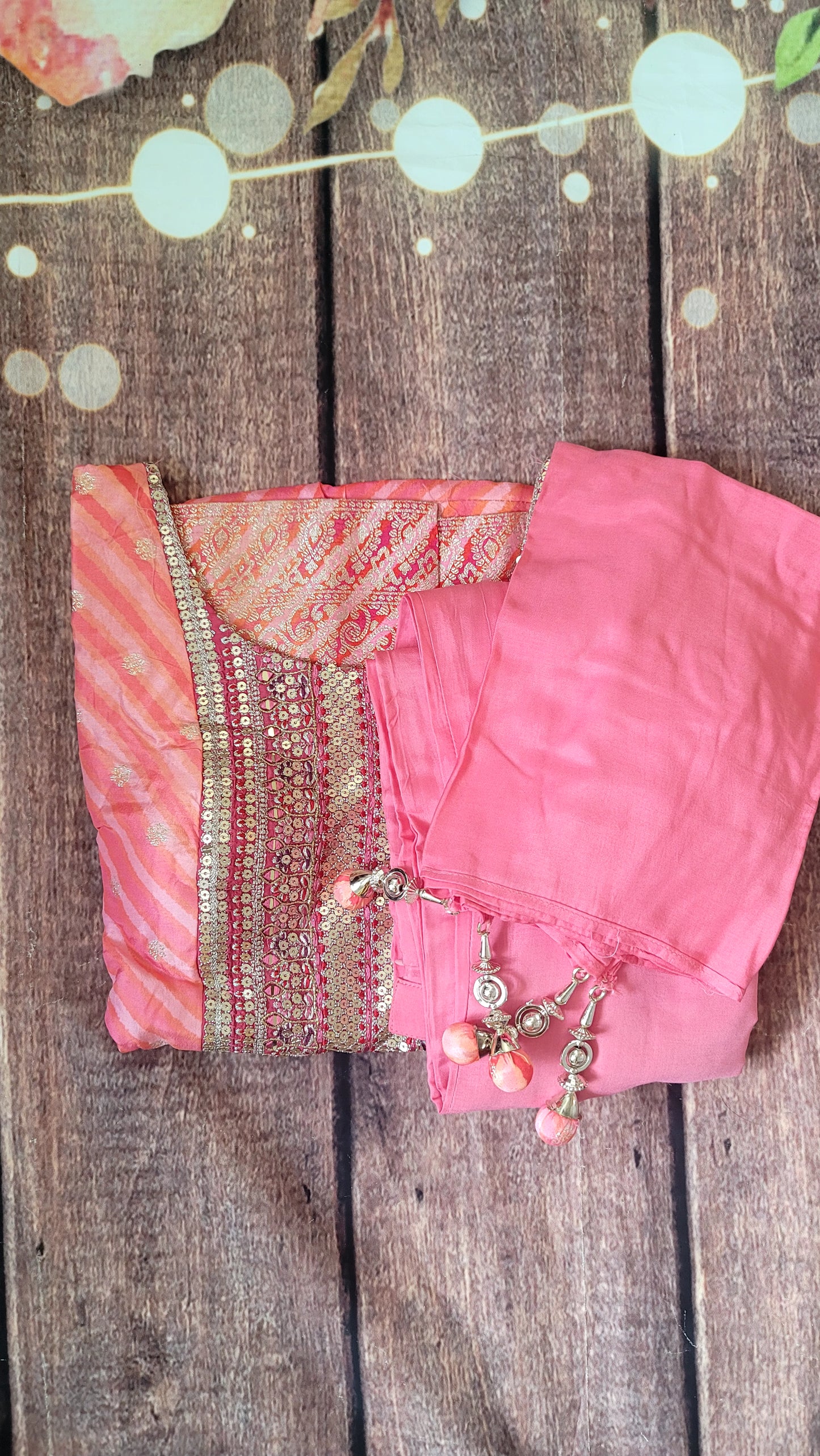 Nyra cut salwar set -pant and dupatta