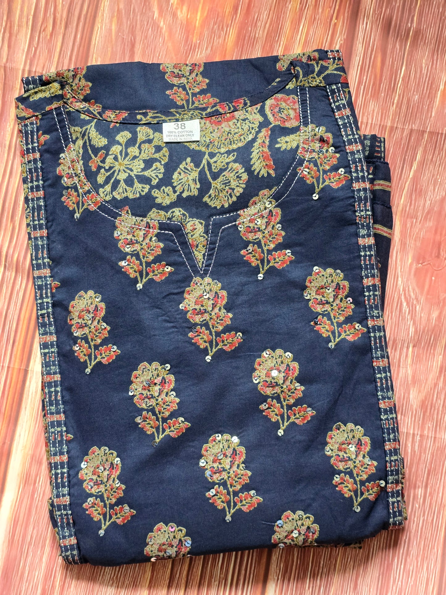 Pure cotton salwar suit set- pant & dupatta