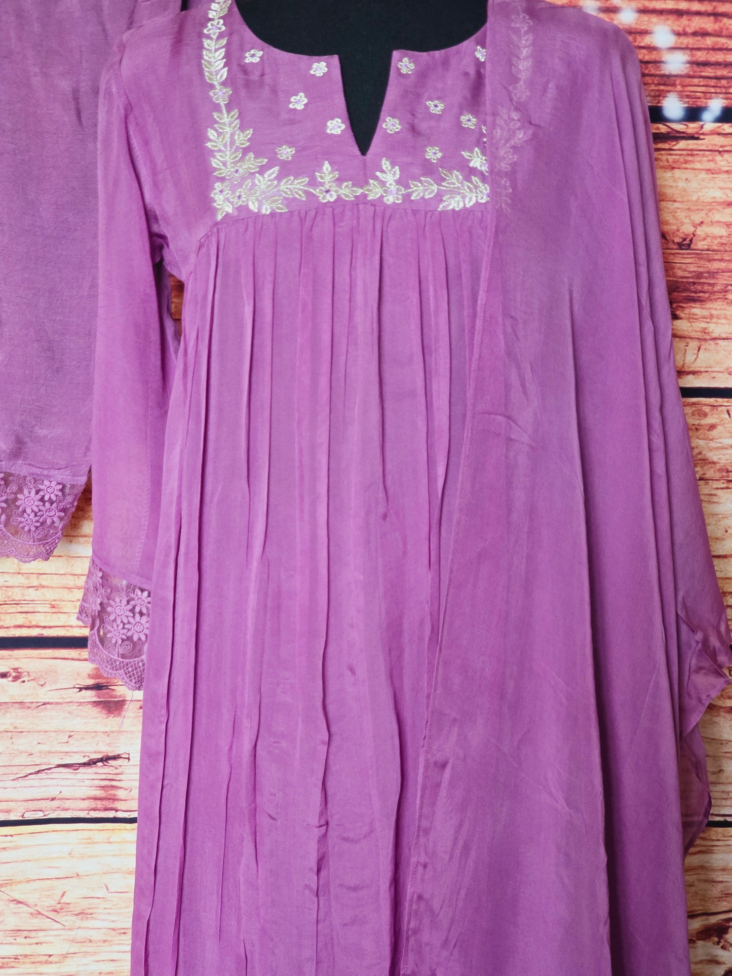 Glass chanderi salwar suit set