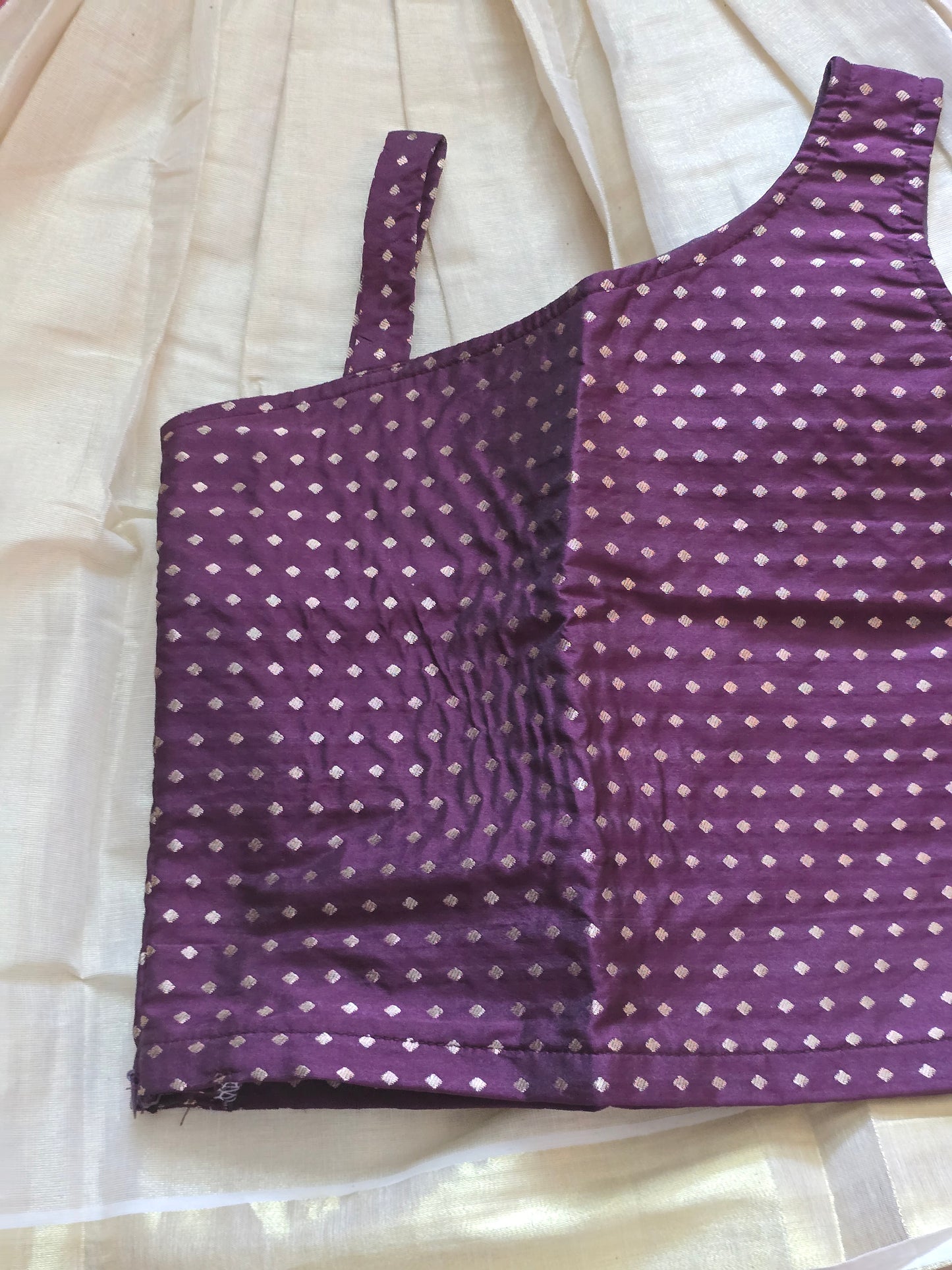 Onam skirt and crop top( 3-4 yrs old)