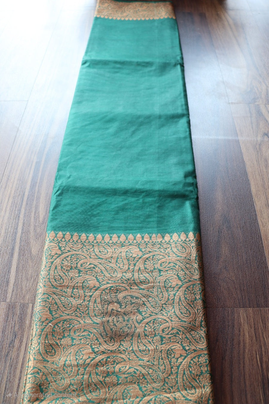 Semi Banarasi dupion saree with stitched blouse