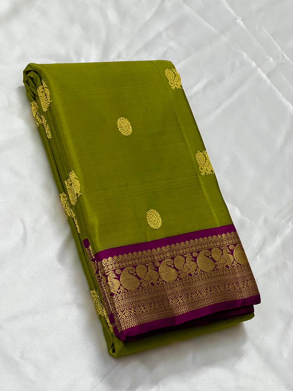 Kanchipuram pure silk handloom saree-BP attached