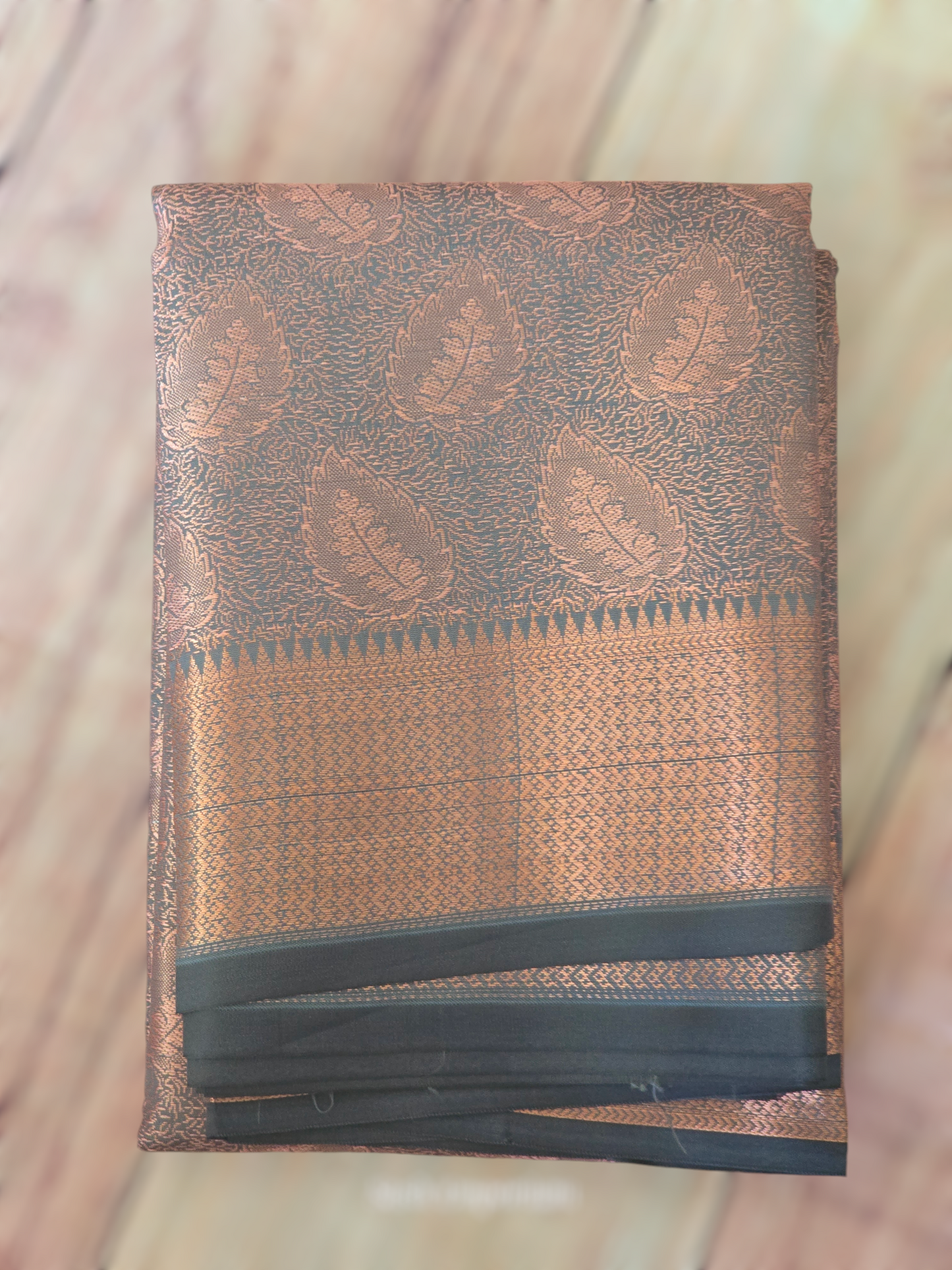 Semi brocade silk saree with BP