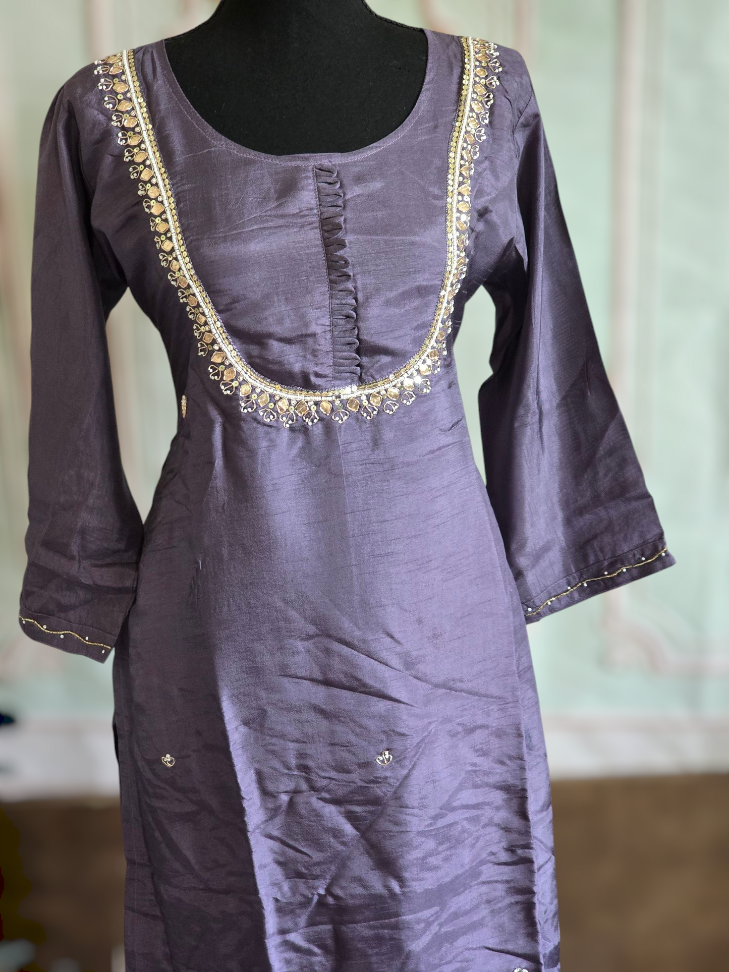 Semi silk salwar suit 3 pc set