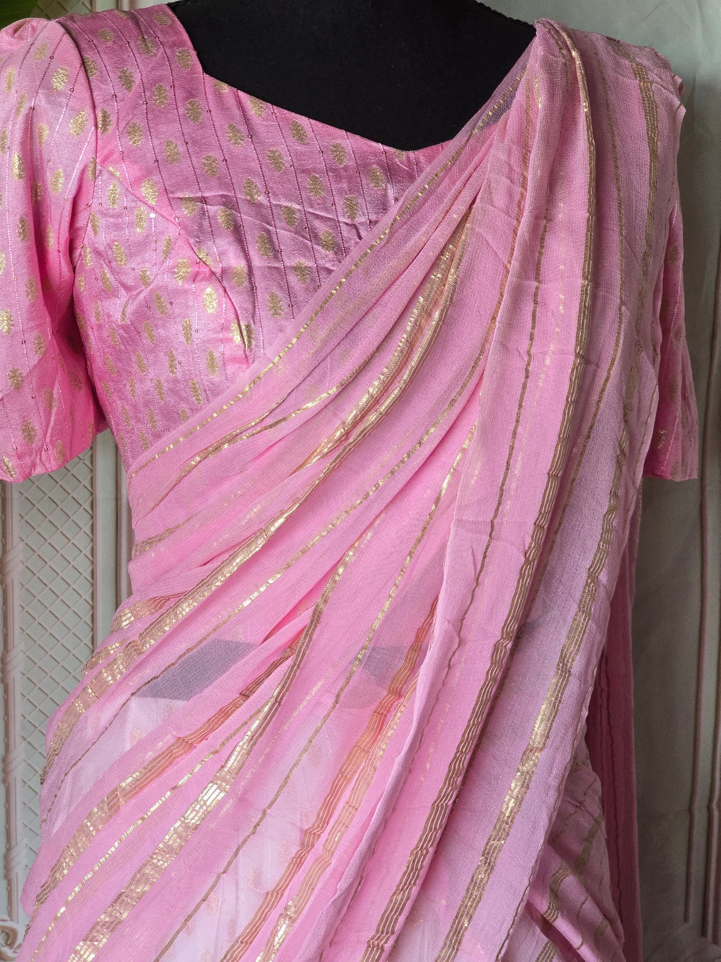 Double dye dhavani set(30-38 chest size)