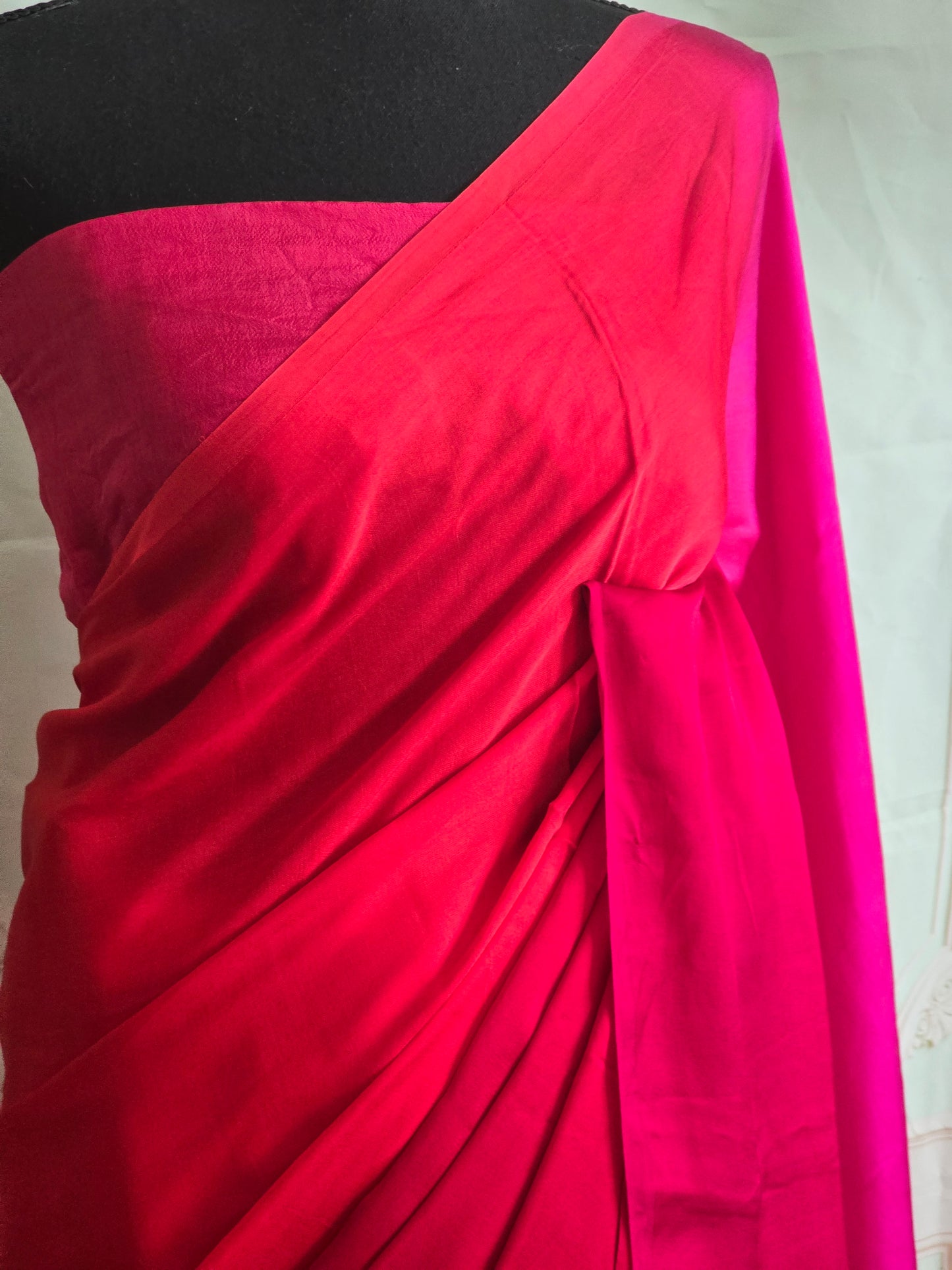 Modal silk saree with multicolor tone- No Bp