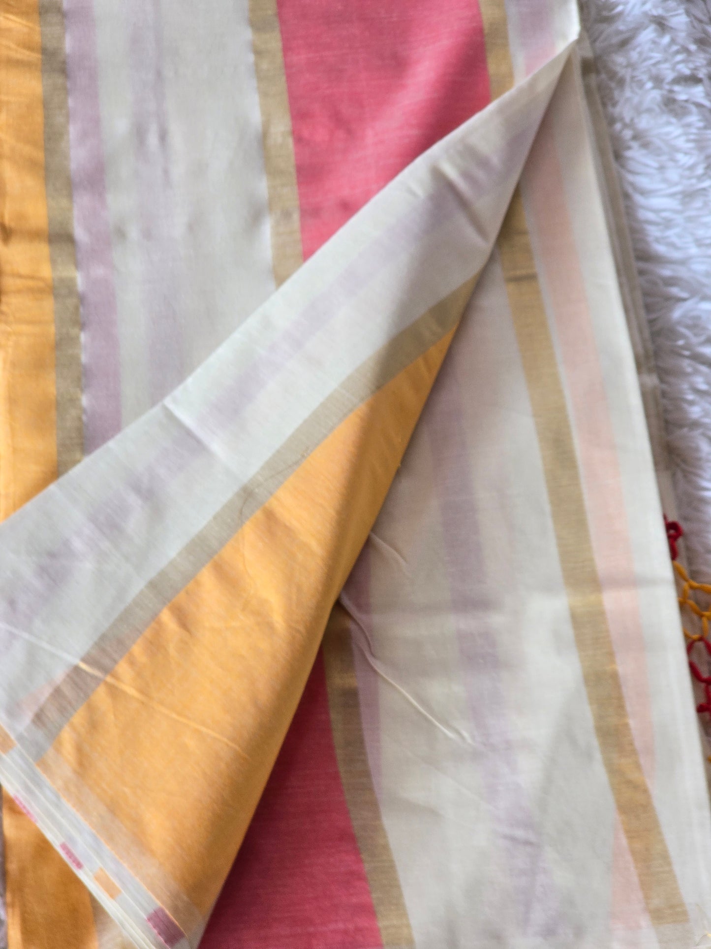 Onam cotton set saree with multi color