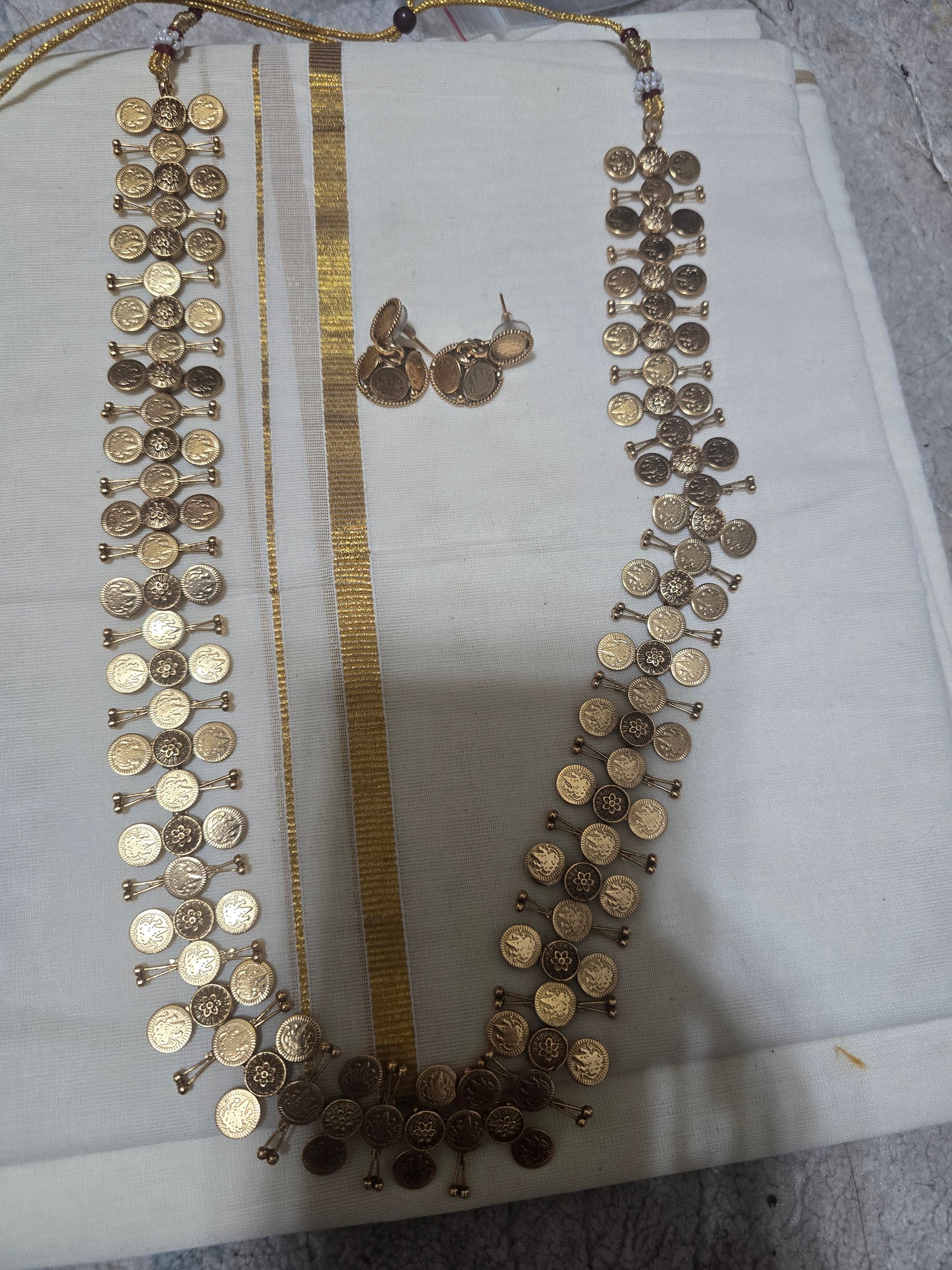 Ling kaashu haaram set with eaarings
