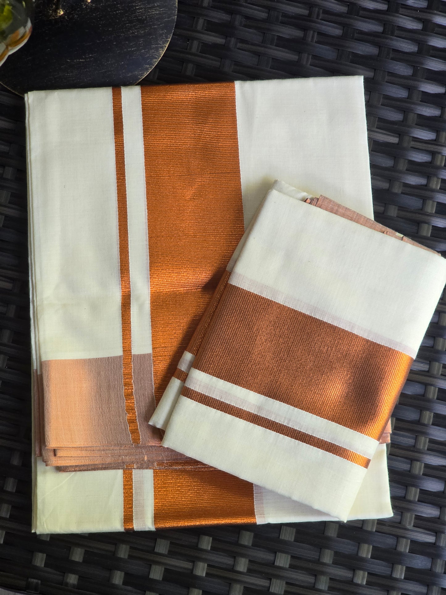 Onam set mund-copper