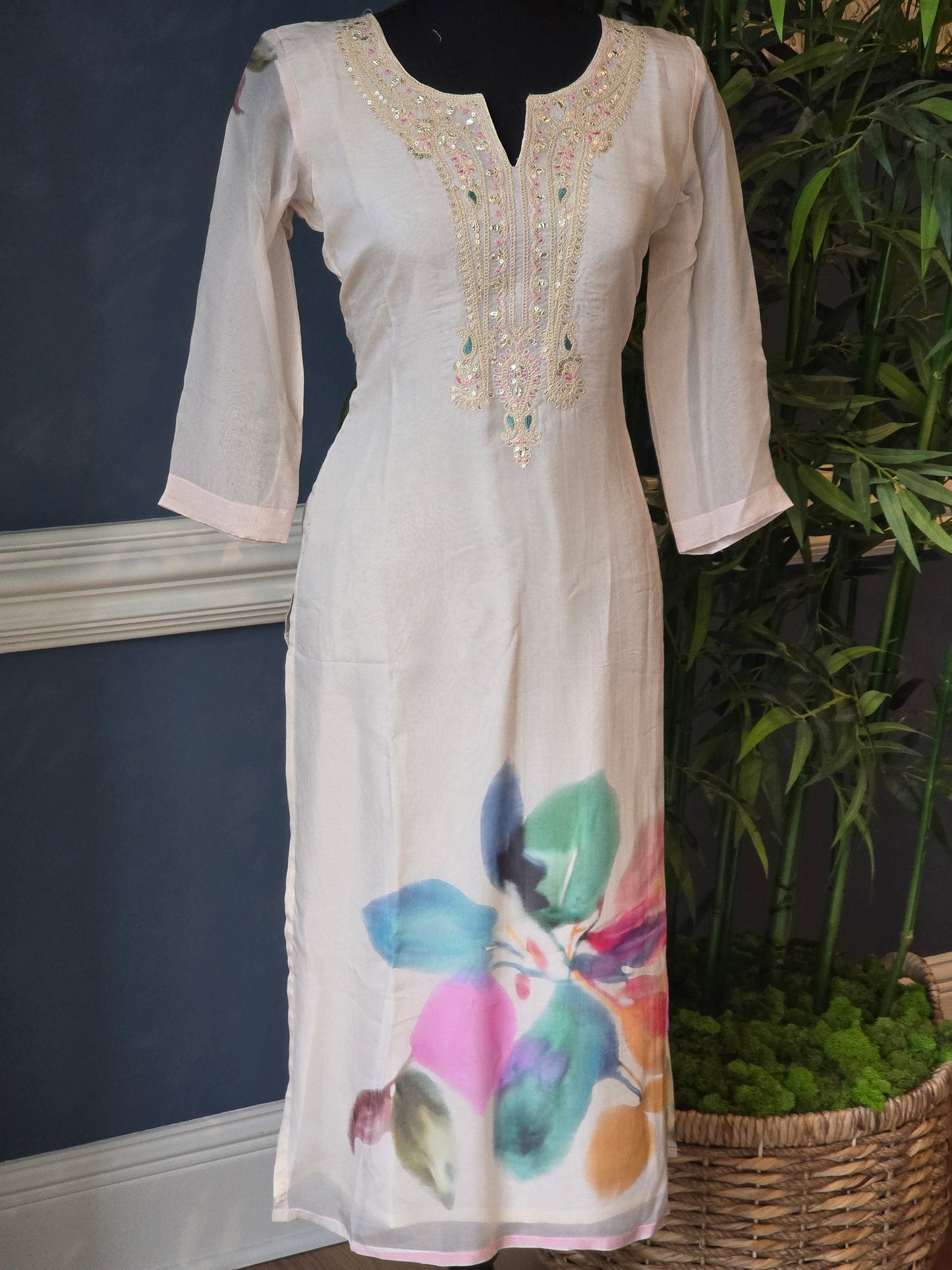 3 oc salwar suit set with yoke work