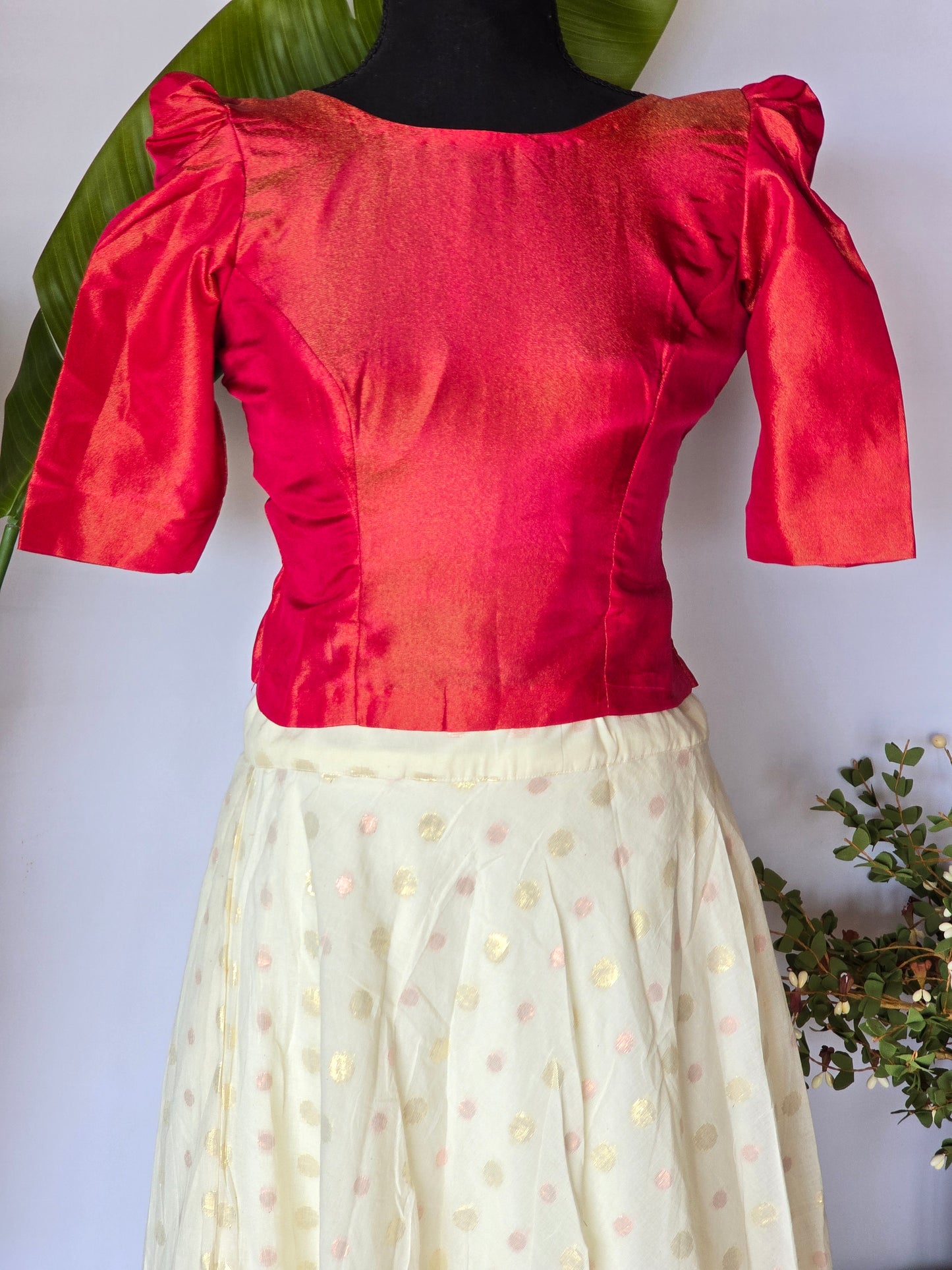 Onam skirt and top design 2(12-15 age)
