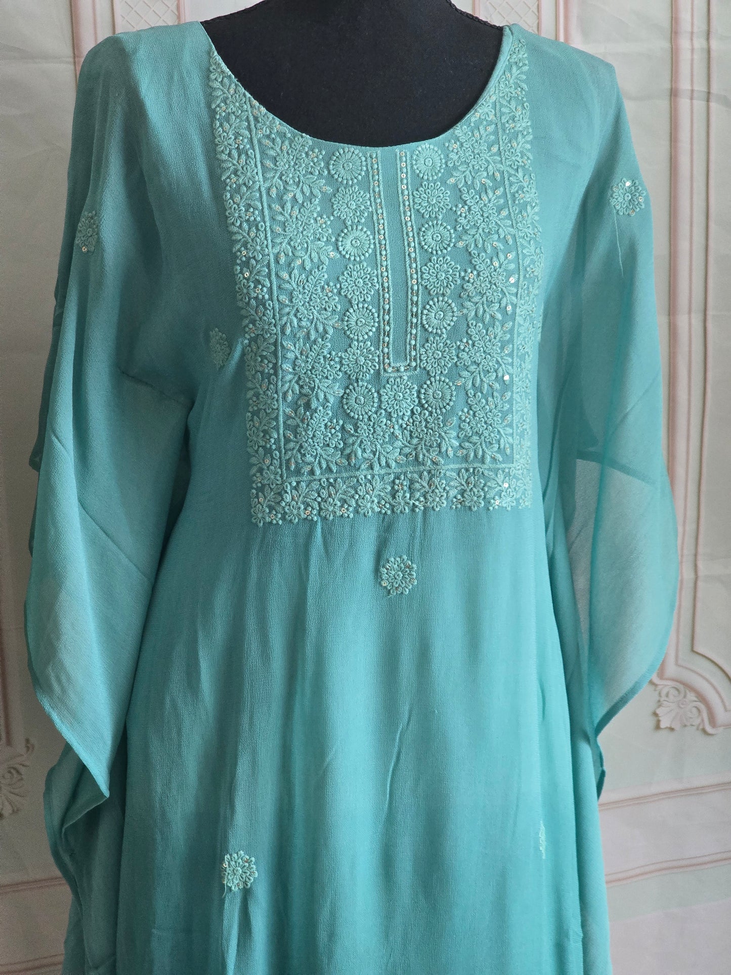 Soft georgette kaftan(duel shade)