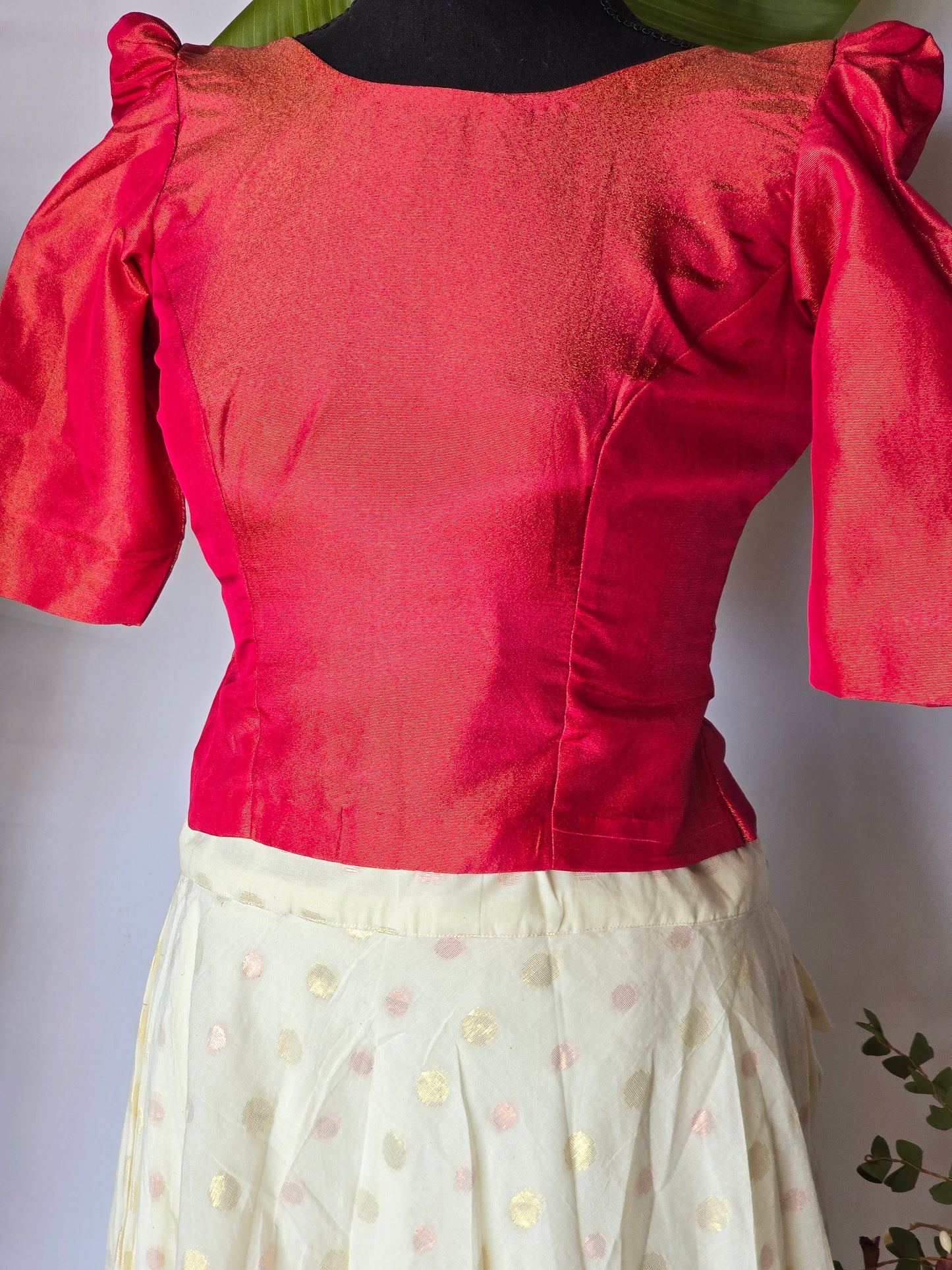 Onam skirt and top design 2(12-15 age)