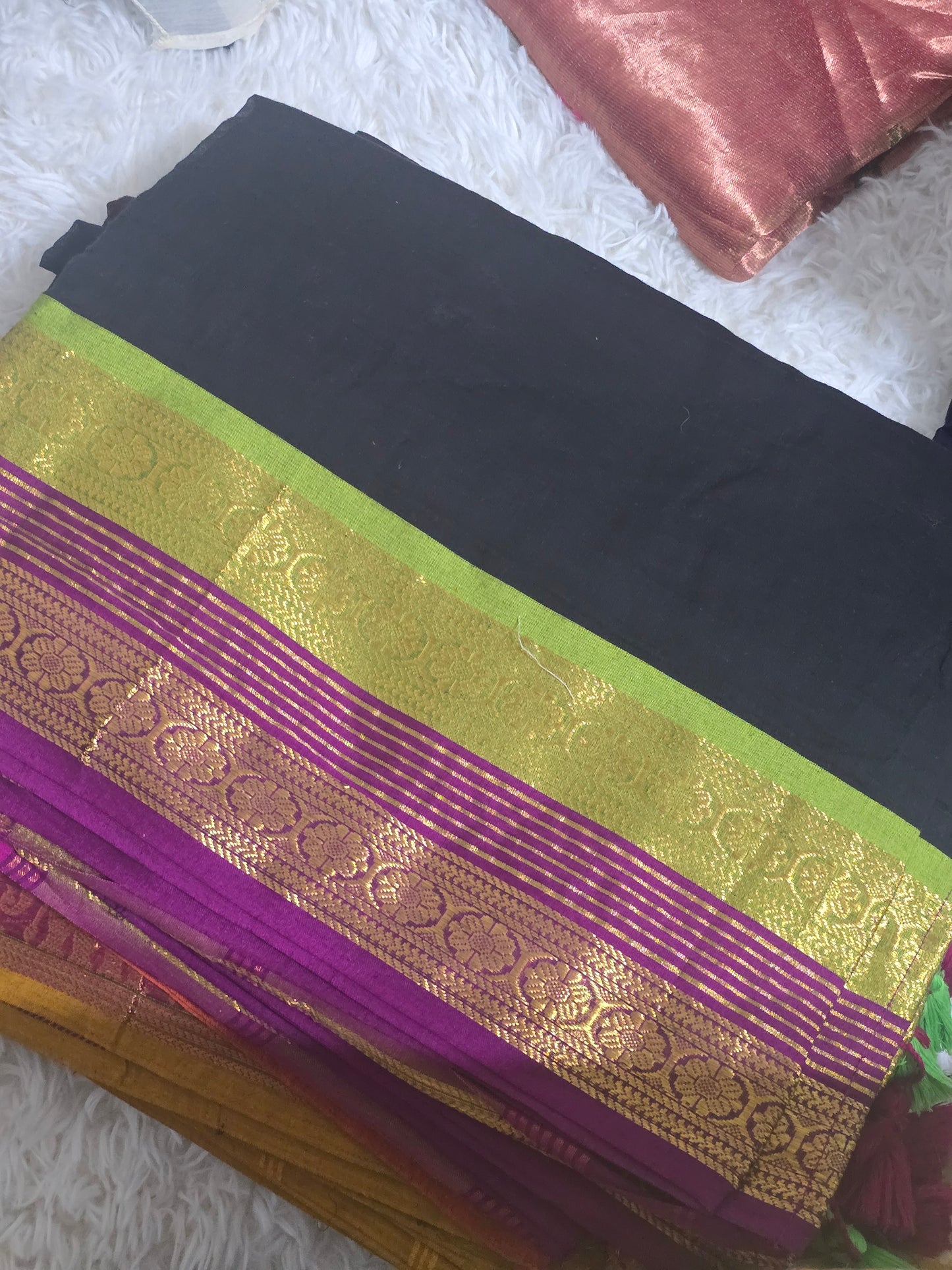 Premium soft cotton saree with kanchee border