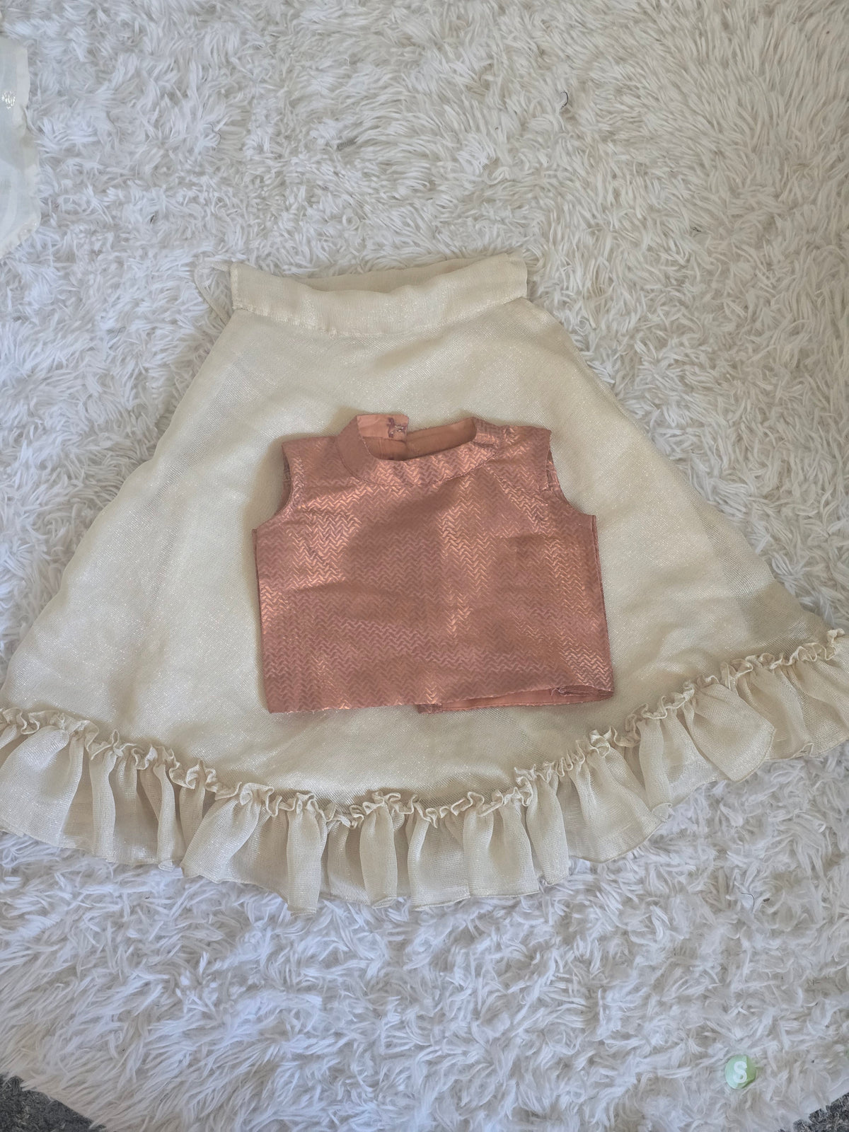 Onam skirt and top (1 yr)