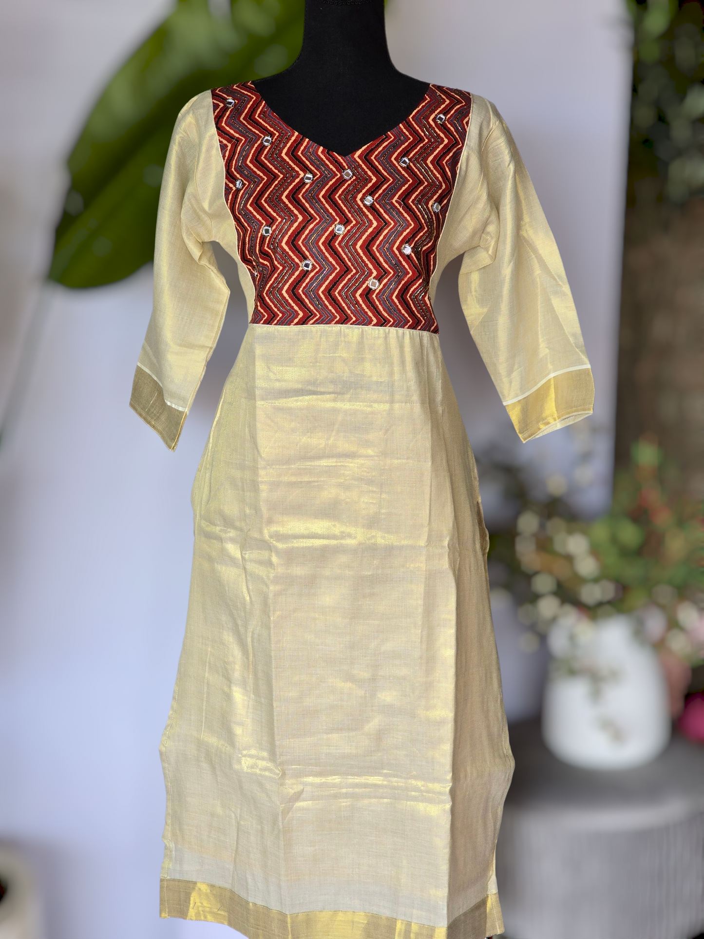 Onam kurti design 2