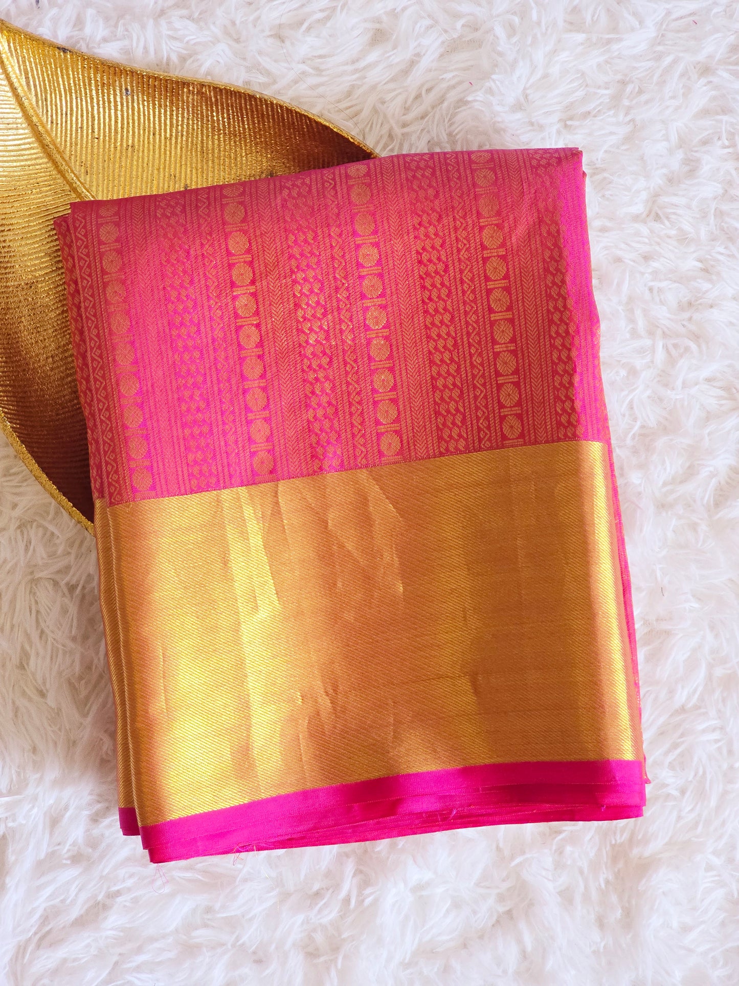 Pure kancheepuram brocade saree with blouse pc