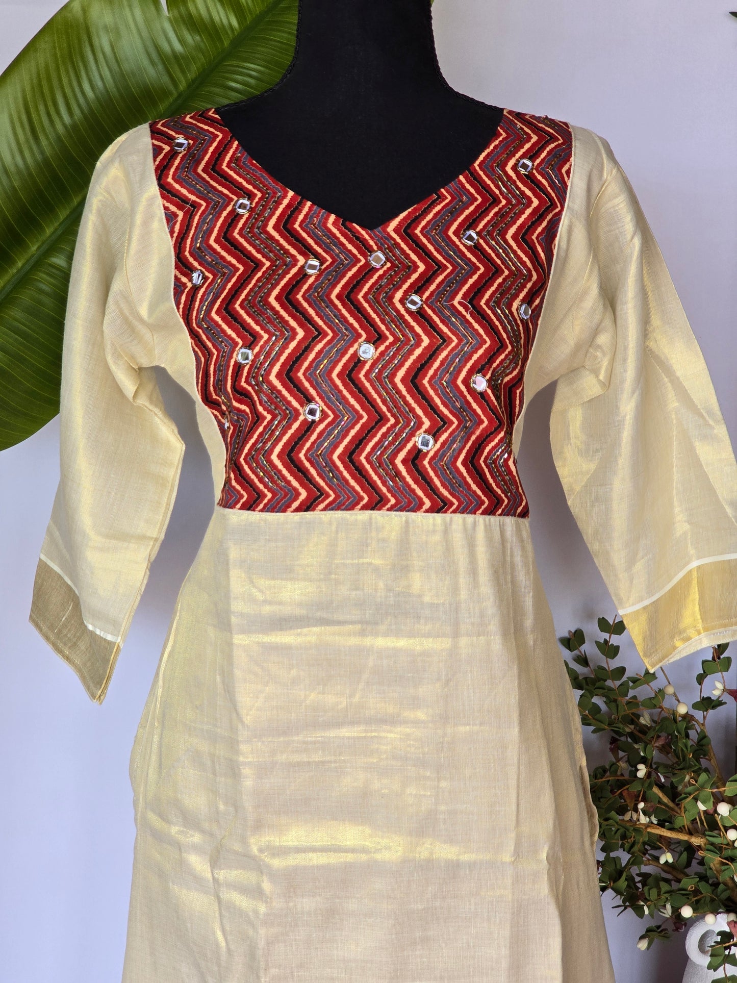 Onam kurti design 2