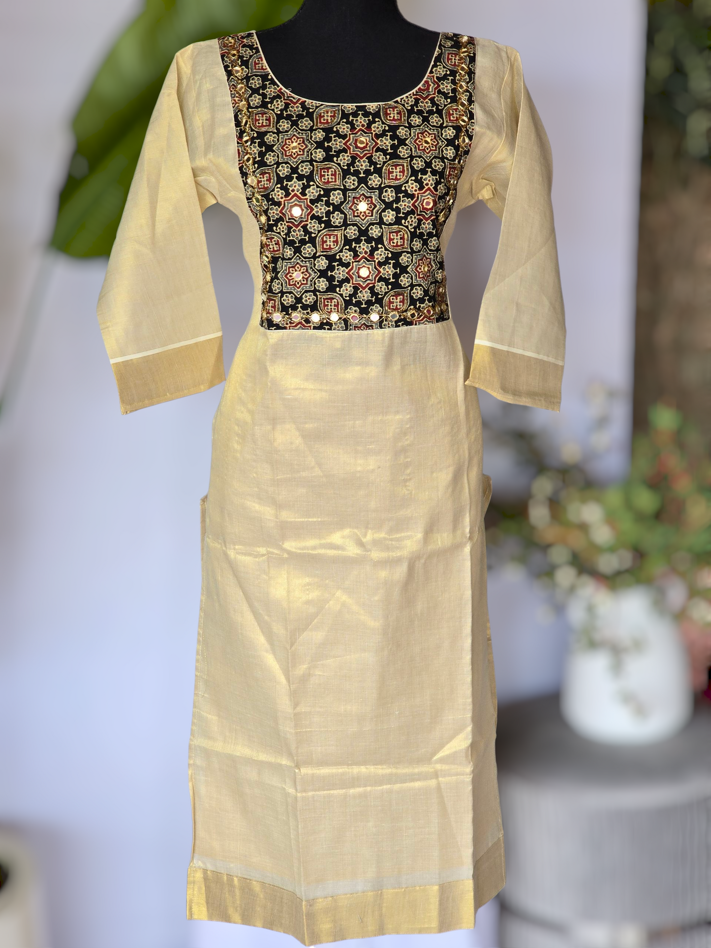 Onam kurti design 4