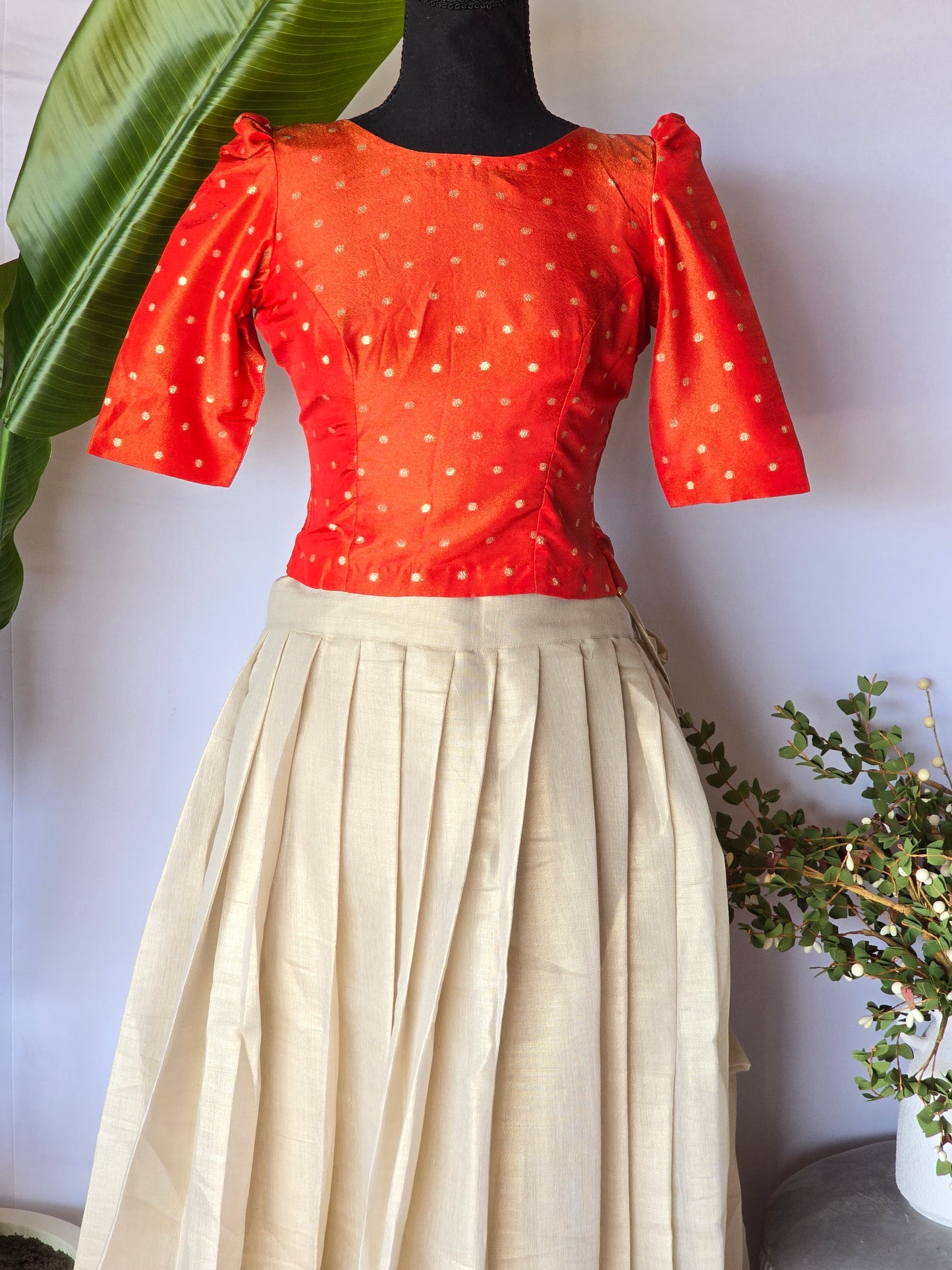 Onam skirt and top design 1 (12-15 age)