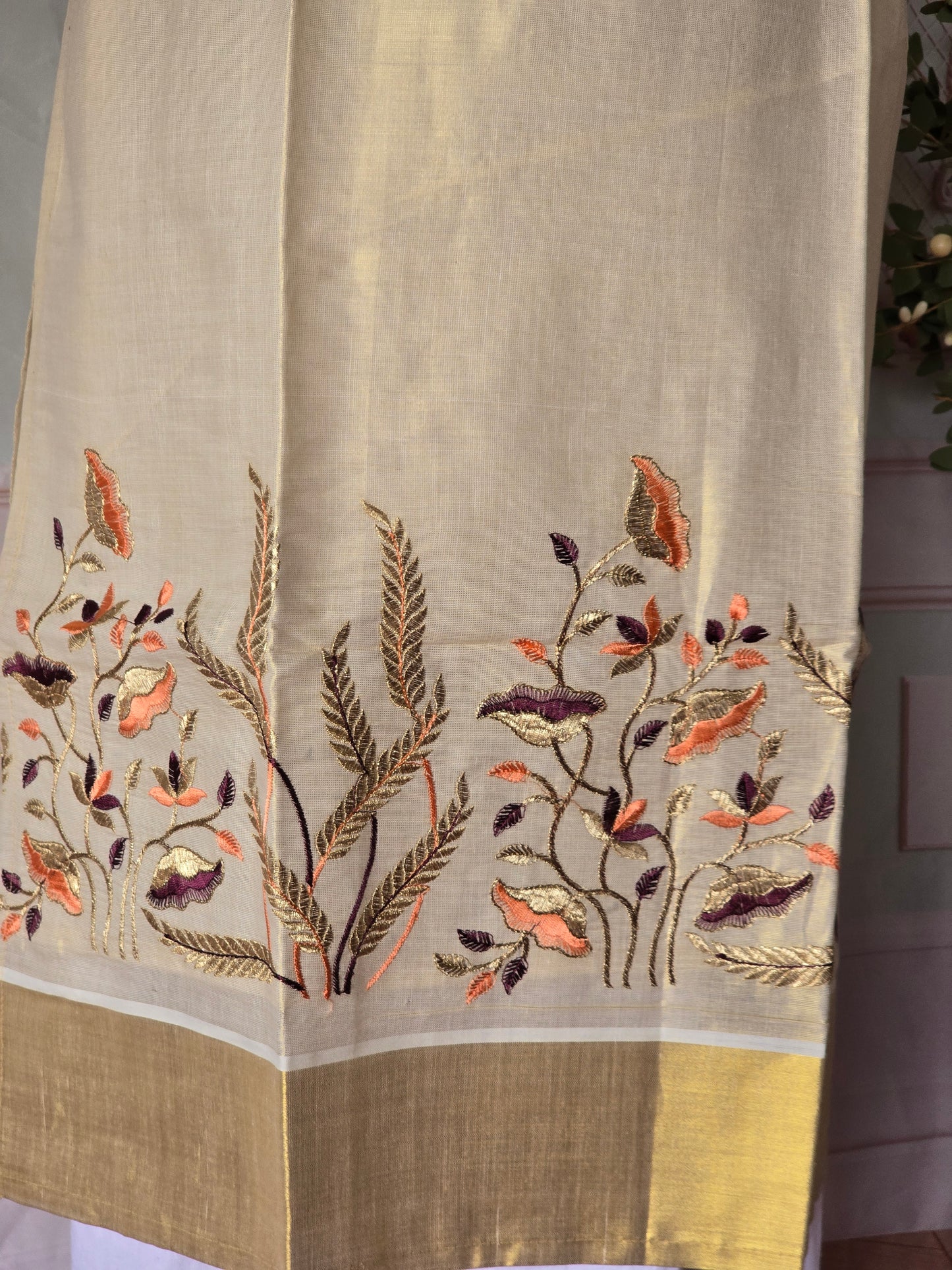 Onam kurti design 12