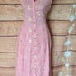 Baby pink sleevless frock style kurti