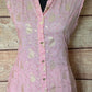 Baby pink sleevless frock style kurti