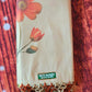 Tissue set saree with peach floral design