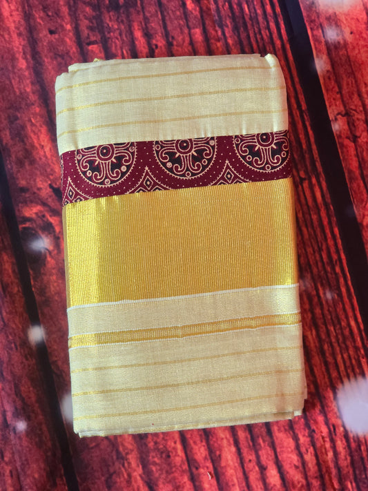 Tissue set mund with brown ajtak print