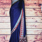 Modal silk saree with stitched blouse