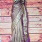 Crushed tissue saree with stitched blouse