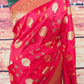 Munga silk saree with banarasi border- stitched blouse