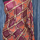 Gajji silk saree with ajrakh print- stitched blouse