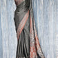 Modal silk saree with ajrakh design with stitched blouse