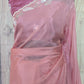 Soft organza designer saree with stitched blouse