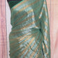 Premium soft tissue weaving saree horizontal stripe pattern- No Blouse