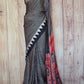 Modal silk saree with ajrakh print- stitched blouse