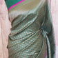 Semi katan silk saree ( bottle green)with stitched blouse