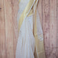 Off white chanderi silk saree with stitched blouse