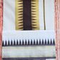 Cotton set saree with dark brown/ antique gold border