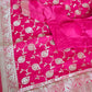 Mashru silk saree with silver zari- border