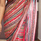 Thread and sequins work designer saree with blouse