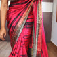 Marble shade munga silk saree with sabyasachi border- stitched blouse