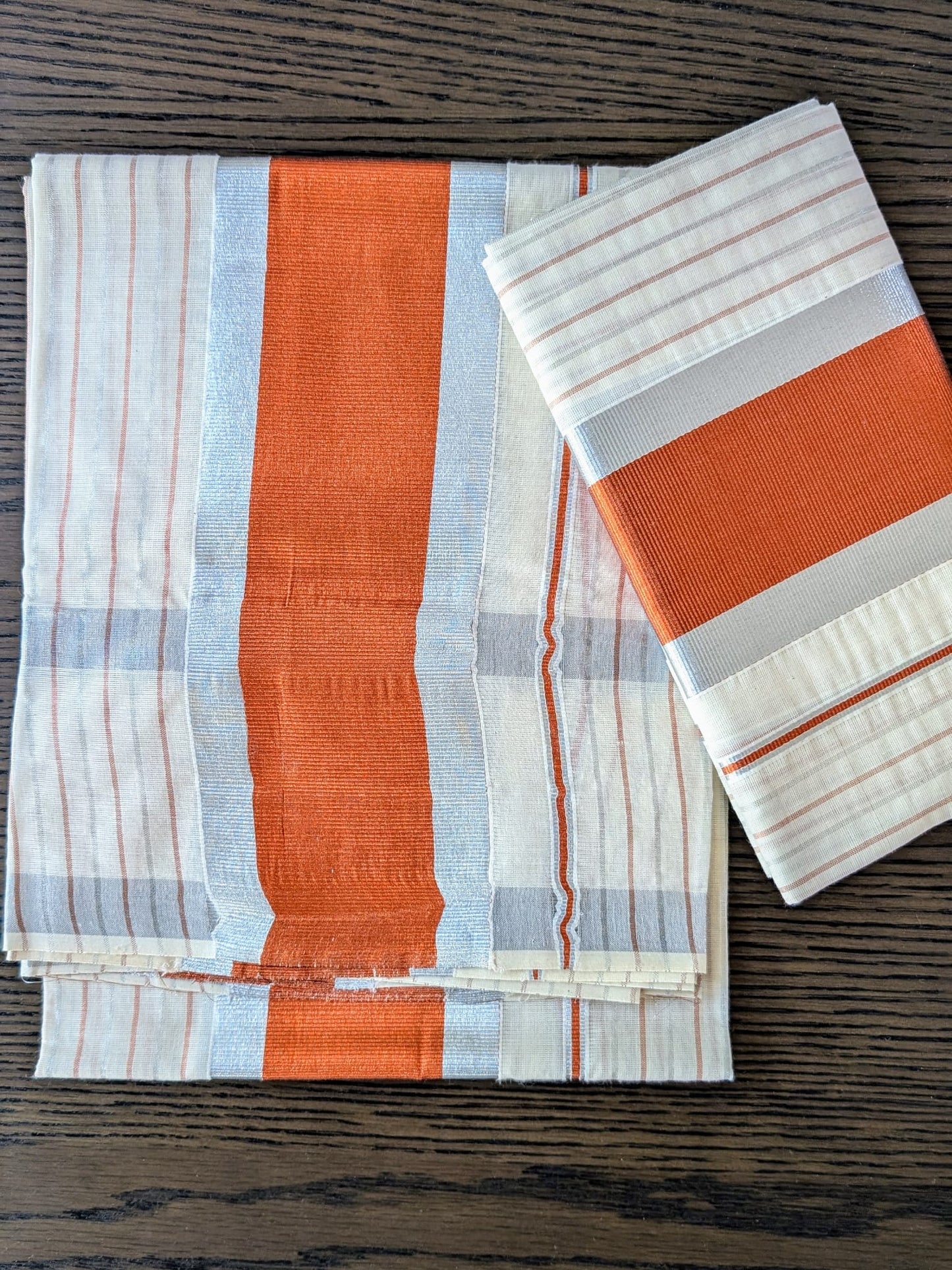 Set mund- copper and silver stripes