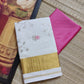 Premium Cotton set saree with tread embroidary- stitched blouse option available