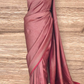 Semi katan (brocade light weight) saree with stitched blouse