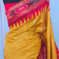 Jute/tussar silk saree with Temple border