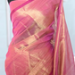 Cotton tissue saree with stitched blouse