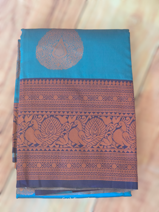 Semi kanchee silk saree with Bp